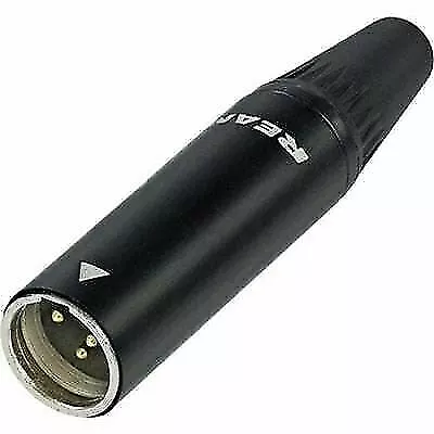 Rean RT3MC-B Male TINY XLR Connector. Mini Microphone Balanced. 3 Pole Socket • £2.75