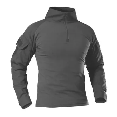 UBACS Black Combat Tactical Fleece Shirt Top Army Special BRITISH ARMY Style • £29.99