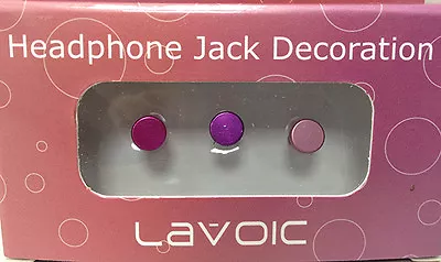 Lavoic Earphone Anti Jack Dust Cover Cap Pan Head Style - Hot Purple Pink • $10