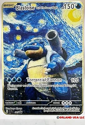 Pokemon Blastoise With The Starry Night Van Gogh Card • $9.50