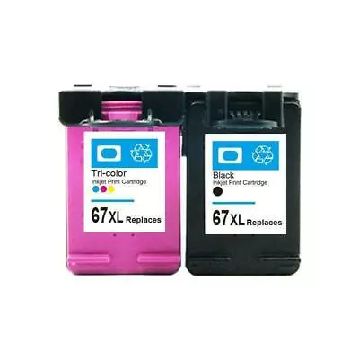 $17.50 • Buy Non-OEM Ink 67XL For HP DeskJet 2300 2700 2721 2722 4120 4122 Envy 6020 6430