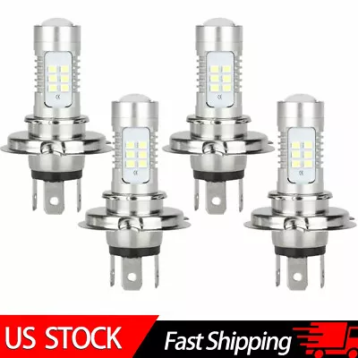 4x H4 9003 HB2 LED Headlight Bulbs Conversion Kit High Low Beam Replace Halogen • $9.58