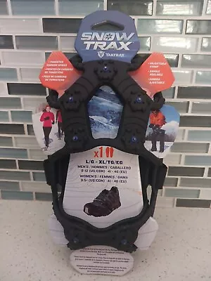 YakTrax Snow Trax Traction Shoe Boot Ice Spikes Unisex L-XL M8-12 W9.5 Brand New • $15