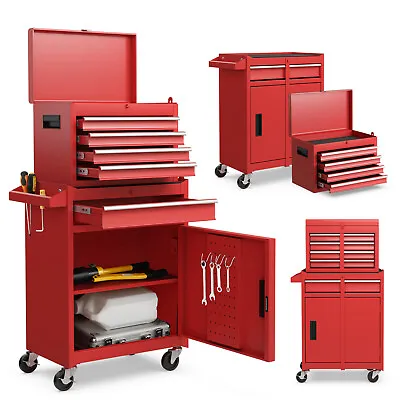 5-Drawer Rolling Tool Chest Cabinet  Metal Tool Storage Box Lockable W/ Wheels • $169.99