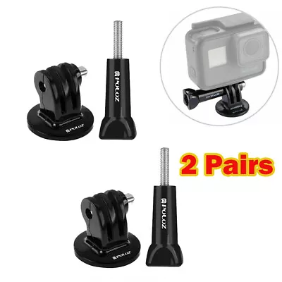 $15.19 • Buy 2 Pairs Tripod Monopod Mount Adapter + Long Thumb Screw For GoPro HERO 11/10/9/8