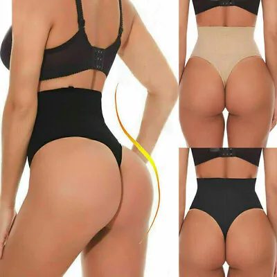 High Waist Body Easy Shaper Tummy Control Thong Pants Shapewear Slim Underwear++ • £3.99