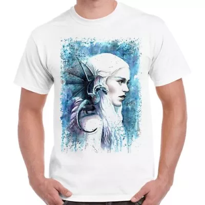 Game Of Thrones Khaleesi Art Poster Hipster Cool Retro T Shirt 2317 • £6.35