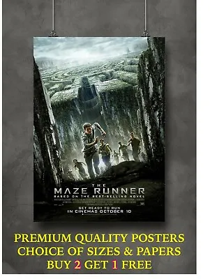 The Maze Runner Classic Movie Art Large Poster Print Gift A0 A1 A2 A3 A4 • £4.12