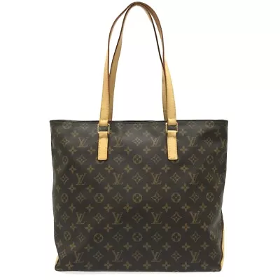 Auth LOUIS VUITTON Cabas Mezzo M51151 Brown Monogram VI0095 Shoulder Bag • $446