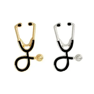 £3.49 • Buy Stethoscope NHS Doctor Nurse Medical Cardiology Badge Pin + Free Gift Bag
