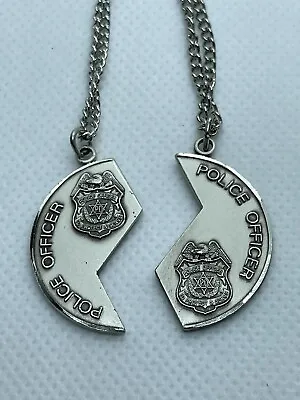 Police Officer Necklaces Sterling Silver 925 Pendant On Chain Mizpah Coin • $59.99