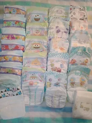 Vintage Baby Diaper Lot Sample Luvs Pampers Size 4 Medium 23 Count  • $39.99