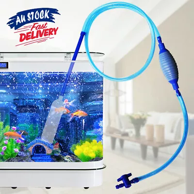 $22.05 • Buy Water Filter Fish Tank Pump Vacuum Aquarium Clean Cleaner Change Gravel Siphon