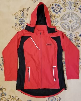 Vintage Super Mario Jacket Nintendo Red Employee Full Zip Rain Coat Large L Wii • $80.50