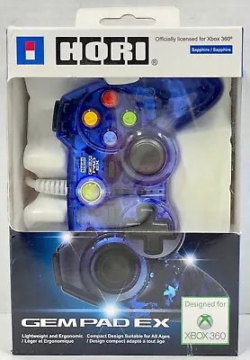 Hori Gem Pad Ex Sapphire For Xbox 360 - Sealed New • $36.80