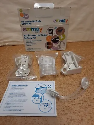 Emmay Care No Screws No Tools Home Child Safety Proofing Kit (16 Pieces) • £11.99