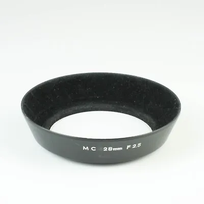 Minolta MC - 55mm Screw-In Round Metal Lens Hood Shade - For 28mm F/2.5 Lens • $19.99