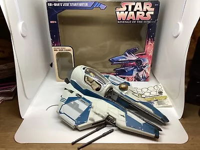 Star Wars Revenge Of The Sith Obi-Wan's Starfighter Blue Vehicle Hasbro 3.75   • £37.99