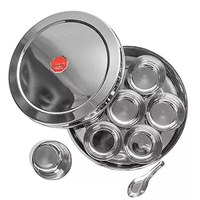 Stainless Steel Belly Shape Masala Spice Box/dabba/organiser With 7 Containers • $36.12