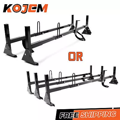 Black Ladder Roof Rack Cargo Carriers Fullsize Van 2/3 Bar For FORD Express GMC • $202.50