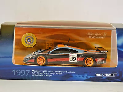 Minichamps 1/43rd Scale McLaren F1 GTR Le Mans 1997 Gulf Team • £30