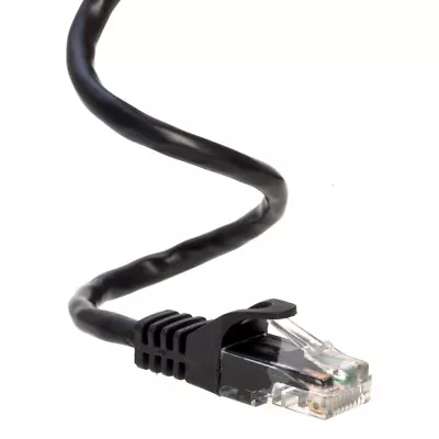 CAT5 Network Patch Cable RJ-45 Ethernet LAN Internet Cable Black 1.5FT - 20FT • $3.29