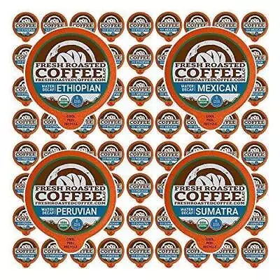 Fresh Roasted Coffee Water Process Decaf Variety Pack K-Cup Compatible 72   • $45.79