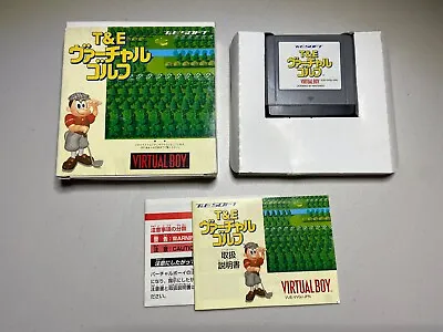 T&E VIRTUAL GOLF Complete CIB Nintendo Virtual Boy Japan Import TESTED US SELLER • $24.97