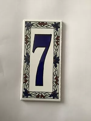 Made By Hand From Tunisia  House Number  Tiles • £3