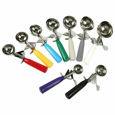 Ice Cream Scoop Scooper Mash Potato  Dough Stainless Steel Spoons 4cm-8cm • £8.52