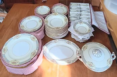 Vintage Noritake 85 Pc Occupied Japan Chevonia Dish Set • $325