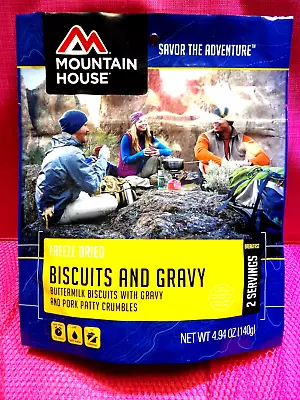 Mountain House Freeze Dried Food   Biscuits And Gravy Breakfast Pouch ~NEW~ • $4.95