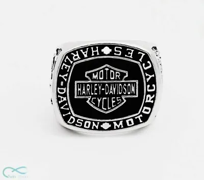 Ring Of Harley Davidson Motor Cycles Badass Silver Handmade - All Sizes  • $16.90