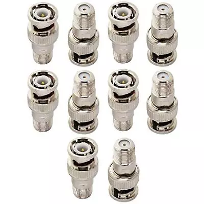 F-Type To BNC Coax Adapter BNC Male To F Female Coaxial Cable Connector BNC P... • $20.65