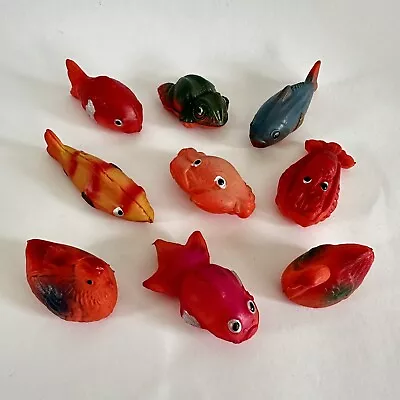 Vintage Celluloid Plastic Toys Japan Fairground Prizes Fish Frog Birds 50s 60s • £20