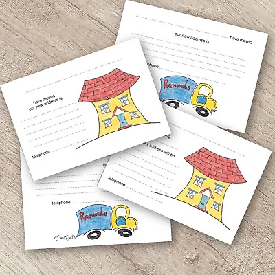 Change Of Address Cards With Envelopes House Moving New Address Pack Of 8 • £3.35