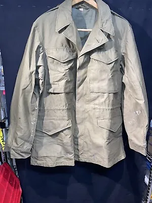 Original WWII U.S. Army M1943 Field Jacket Size 38L With Hood Included • $180