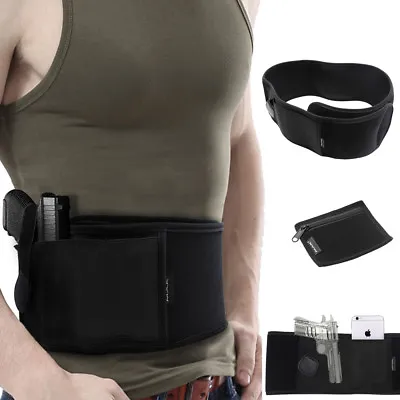 Tactical Belly Band Holster Concealed Hand Gun Carry Pistol Waist Hidden Belt  • $10.22