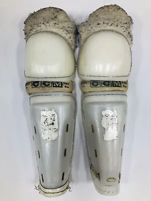 Vintage Rare CCM SG40 Ice Hockey Shin Guards Size 15.5  Inch Senior Vtg Pads Sr • $39.99