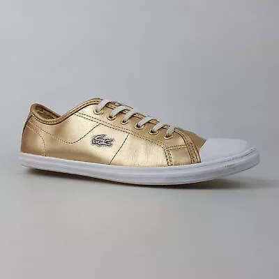 Women's LACOSTE 'Ziane' Sz 6 US Shoes Bronze EUR 37 Casual| 3+ Extra 10% Off • $45.49