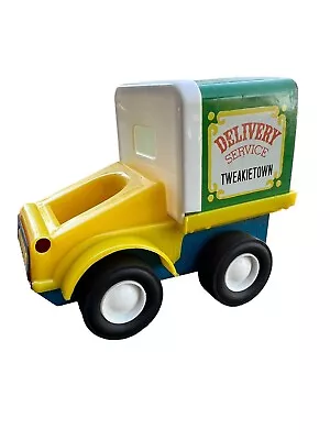 1969 Vintage J Chein Tweakie Toy Tweakietown Delivery Service Truck Green Yellow • $9