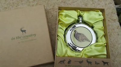 New Orchid Designs Hip Flask Grouse In The Country Boxed Gift Collectable • £25