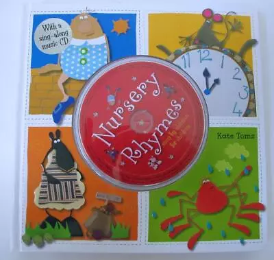 NEW Nursery Rhymes Board Book W Sing Along Music CD Sung By Children  Kate Toms • $13.99