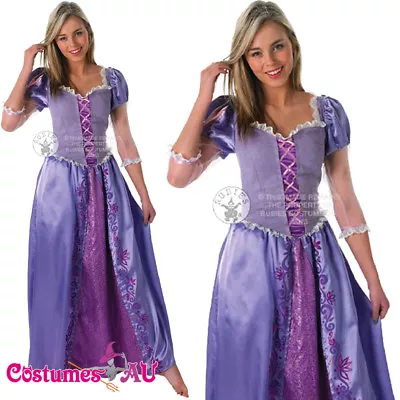 £49.54 • Buy Womens Disney Tangled Rapunzel Princess Costume Fairytale Book Week Fancy Dress