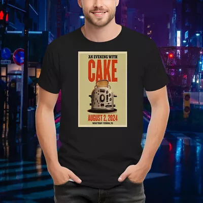 An Evening With Cake August 2 2024 Wolf Trap Vienna Va T-Shirt S-5XL • $25.99