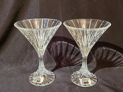 (2) Mikasa PARK LANE Martini Glasses – 6 ¾” Tall 8 Oz. – Minty! • $56