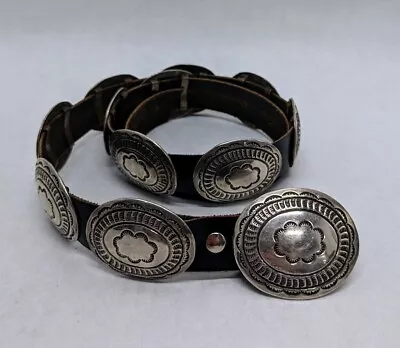 Vintage Willie Mariano Sterling Silver Concho Belt (HE2045783) • $499.85