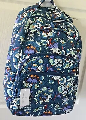 Vera Bradley ~  Floral Bursts  ~ Essential Large Backpack ~ NWT • $87.50