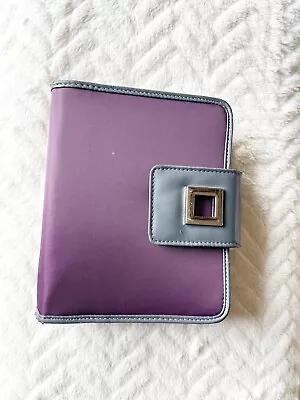 FRANKLIN COVEY Compact Planner 6 Ring Purple Snap Nylon Binder 8 X 6 X 2 • $23.99