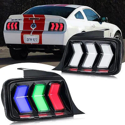 RGB LED Sequential Tail Lights For Ford Mustang 2005-2009 Animation Rear Lamps • $599.99